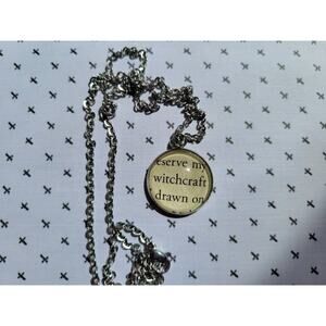 Witchcraft 20mm book page necklace